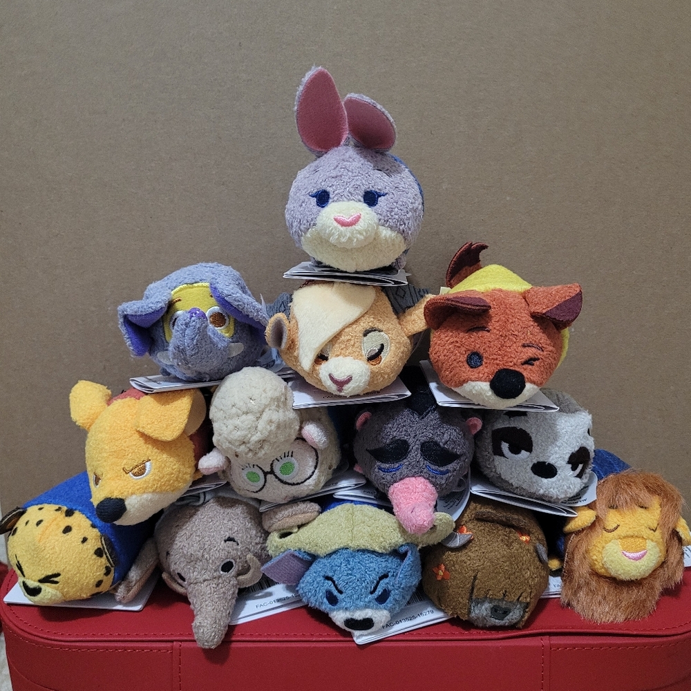 Disney Store Tsum Tsum Mini Plush Zootopia New Complete Set Of 13